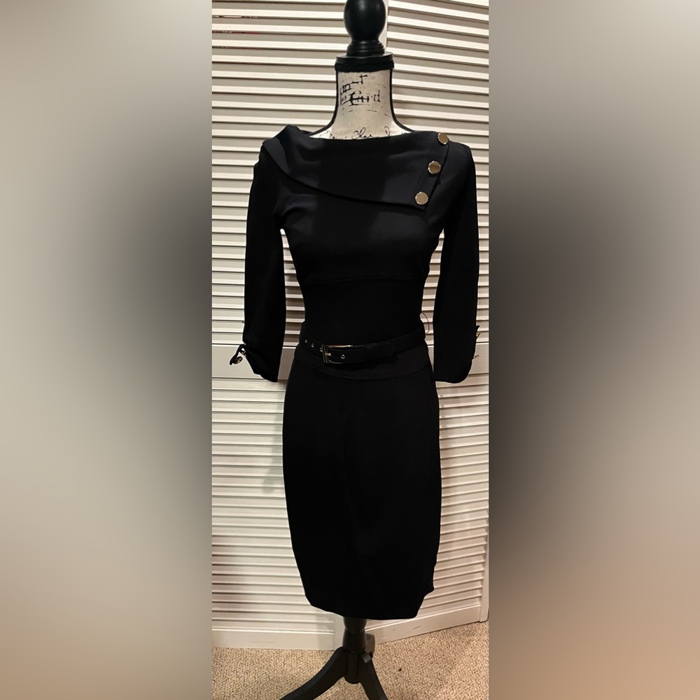 Cache contour collection‎ black dress size 4
